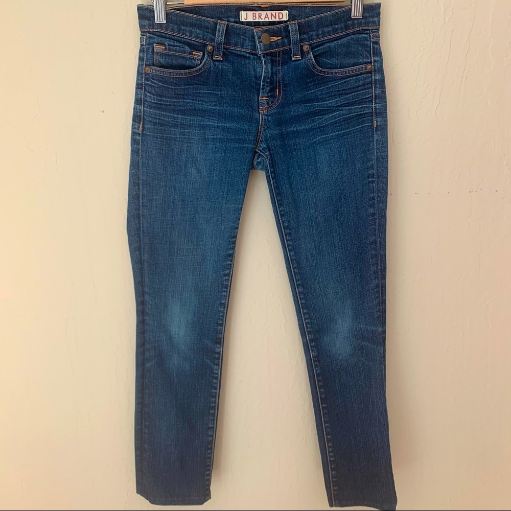 J BRAND Low-Rise Pencil Leg Ink Skinny Jeans Short Inseam Hemmed - Picture 2 of 15